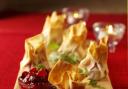 DELICIOUS: Berryworld cranberry and goats cheese filo parcels