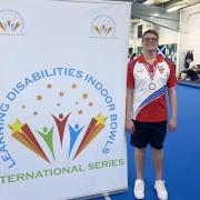 Bridport member Daniel Humphreys won silver for the England Learning Disability team