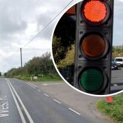 Delays on A35 due to temporary traffic lights
