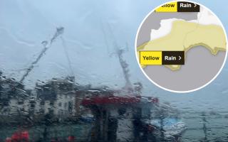 Yellow weather warning for rain across Dorset