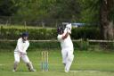 Brad Damen, right, scored 46 for Beaminster but will miss their clash with Witchampton