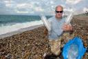 Fears for ocean life after hundreds of plastic cups found washed up on Dorset beach