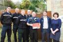 FACT-FINDING: Left to right, PCSO Dave Ash, PC Tim Poole, PCSO Alex Bishop with a delegation from Thames Valley Policy and NFU