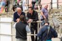 Len Goodman and Ian Kelsey filming in Lyme Regis. Picture credit: Rob Swain Photography.