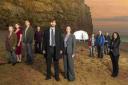 AS SEEN ON TV: The cast of ITV drama Broadchurch at West Bay