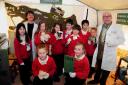 EXPERIMENTAL: Prof Stella Barrows and Prof Lancelot Hogben with Burton Bradstock Primary School Class Four in the Mad Professor’s Magic Lab