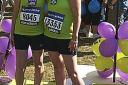 CHARITY RUN: Wendy Davis and her daughter Laura get ready for their challenge