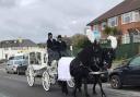 The money raised via the fundraiser was able to provide Rhys with a 'fairytale' funeral - complete with a horse and cart Picture: Dan Perrett