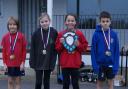 Individual winners at the Beaminster School crosscountry meeting