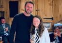 World Cup winner Ben Cohen with Bridport Under-14 girls 'coach's player of the year'