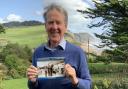 Neil Mattingly with his new book Charmouth - 100 Years Ago
