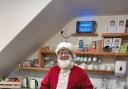 Father Christmas made an appearance at Thorncombe Village Shop's late night open evening