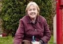 Pauline Quirke and Bailey, her labrador