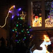 This house on Edgehill Road in Skilling is lit up for Christmas Picture: Emily-Anne Wright