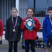 Individual winners at the Beaminster School crosscountry meeting
