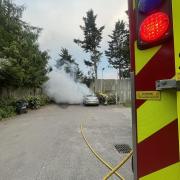 A car caught fire at Doctor Roberts Close in Bridport
