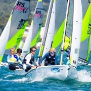 Ed Stubbs and Noah Kenny competed for Lyme at the Feva World Championships in Italy