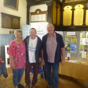 Bridget Bolwell, Roz Copson, a trustee of Harmony and Cllr Dave Bolwell