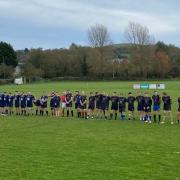 Players and officials held a minute's silence on Armistice Day