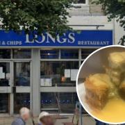 Longs Fish and Chips are selling deep fried Christmas Puddings