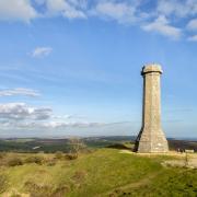 A sunny summer day at the Hardy Monument, Dorset
