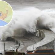 West Bay saw flooding after Storm Ciaran late last year