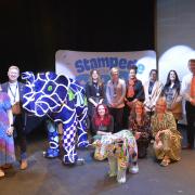 Weldmar Hospice and Wild in Art teams at the launch night in Bridport