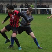 Sol Ayunga, left, is likely to miss Bridport's cup semi-final