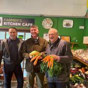 Ed Davey visited Washingpool Farm Shop in Bridport
