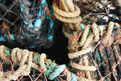 Mudeford Quay, Close up of lobster pots taken by Sian Court.