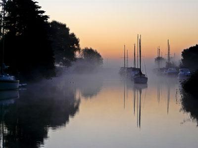 Early morning mist at Wareham. Taken by Simon Gregory.