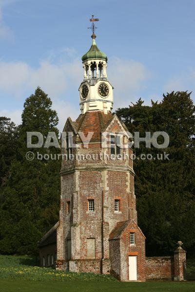The Clock Tower at Breamore House near Fordingbridge. 