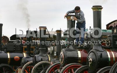 Great Dorset Steam  Fair  gets underway at Tarrant Hinton.