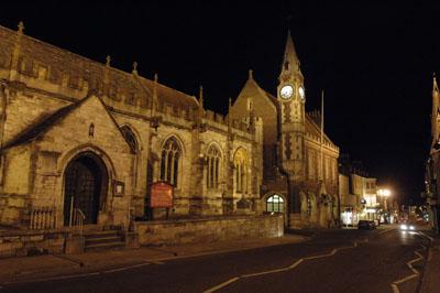 St Peter's Church and the Corn Exchange. 