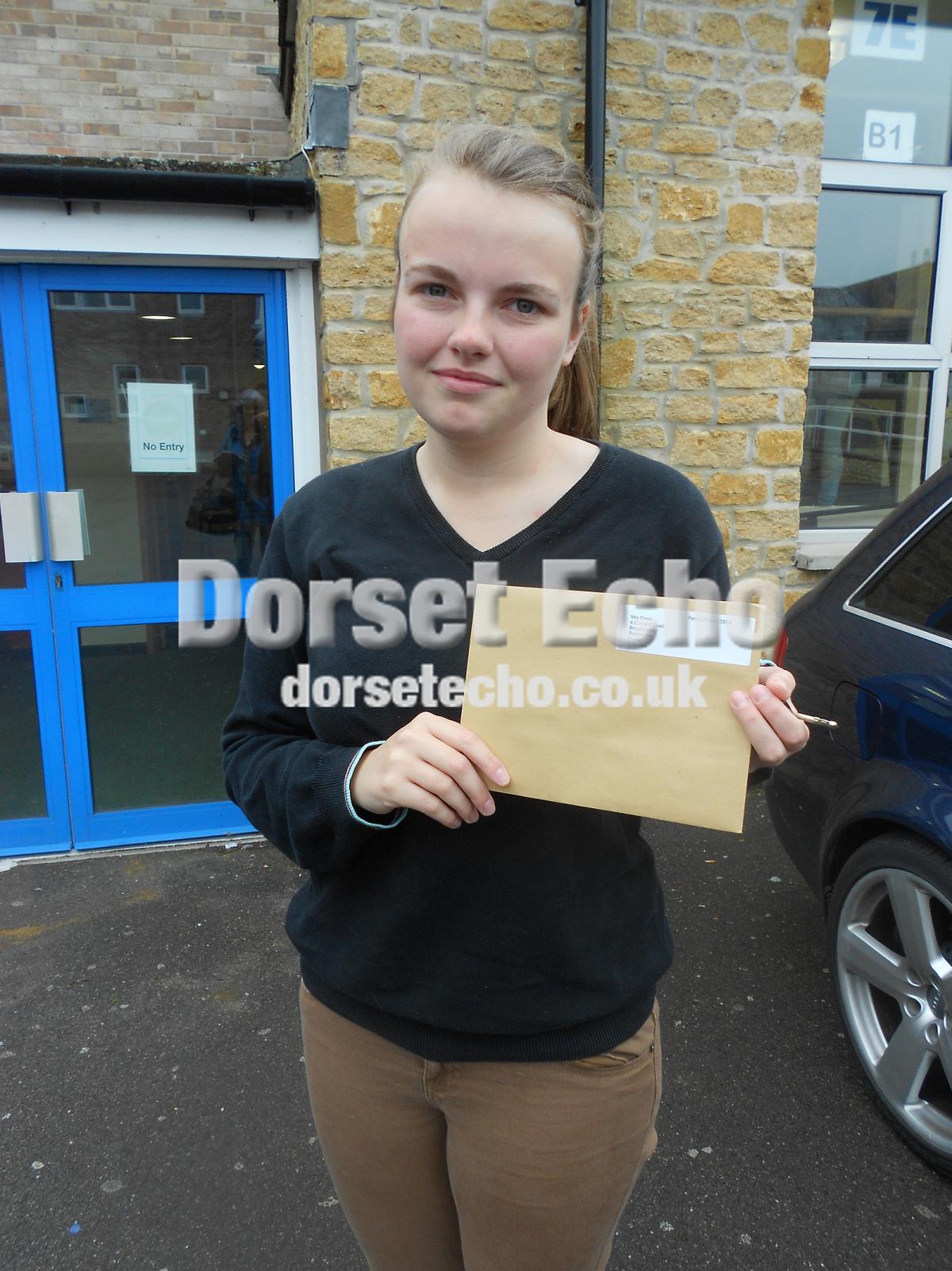 Beamister sixth form A level students with their results August 2013
too nervous to open Penny Cross