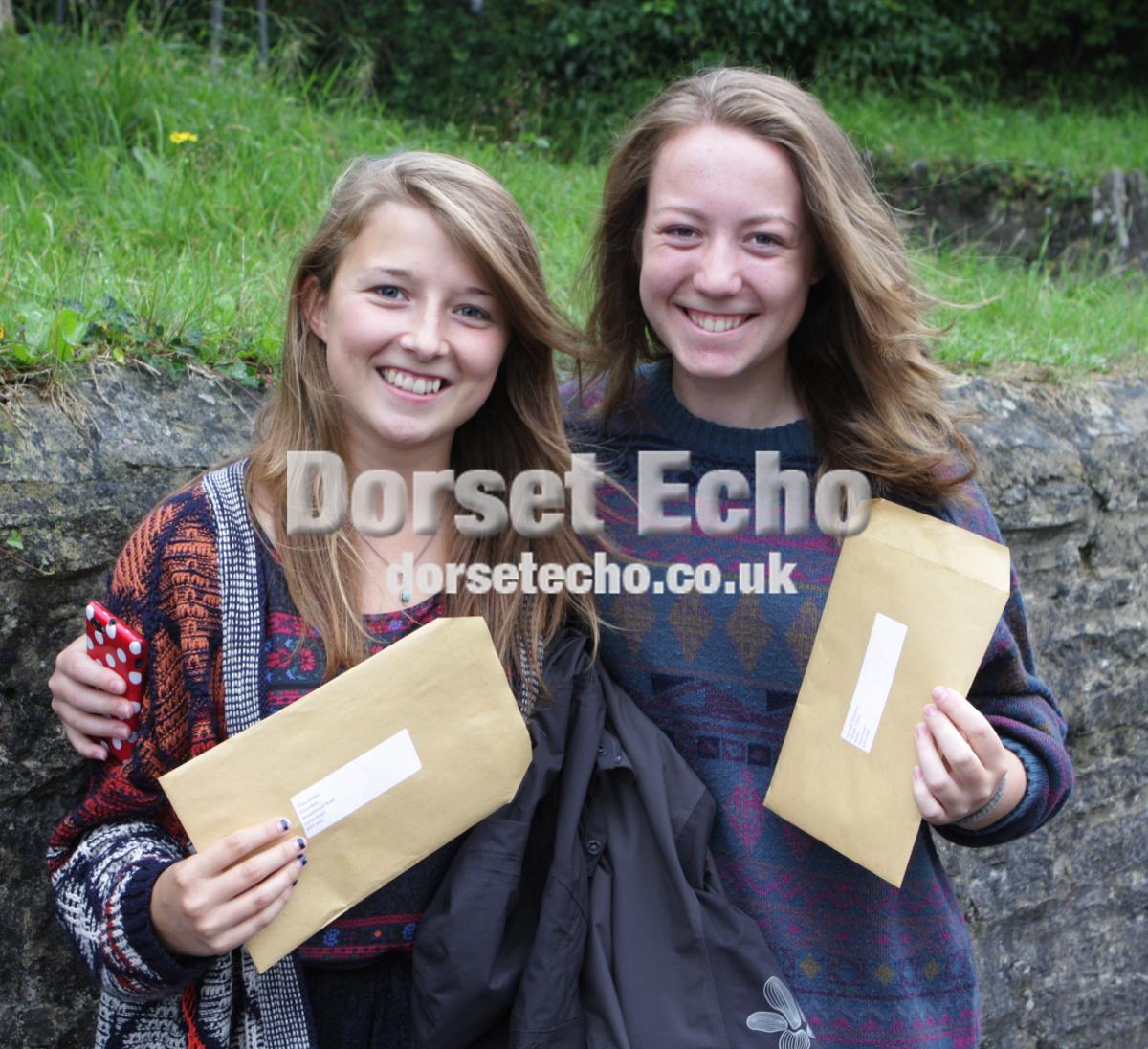 Woodroffe A results August 2013
Alice Jenkins and Hannah Simpson delighted with AS results