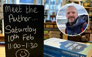 Meet the author event in Inspired By shop in Bridport with Patrick Davies