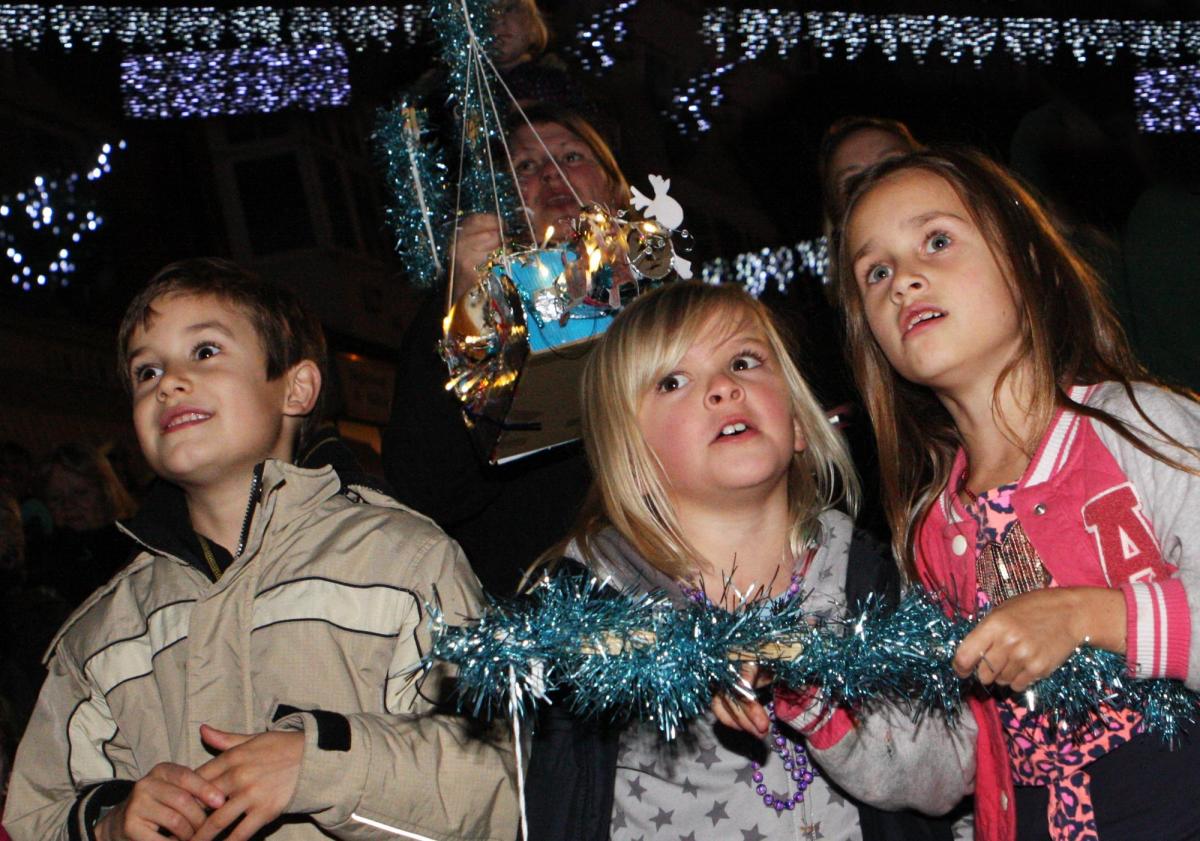 Lyme Regis Christmas Lights switch on 2014. Pictures Maisie Hill
