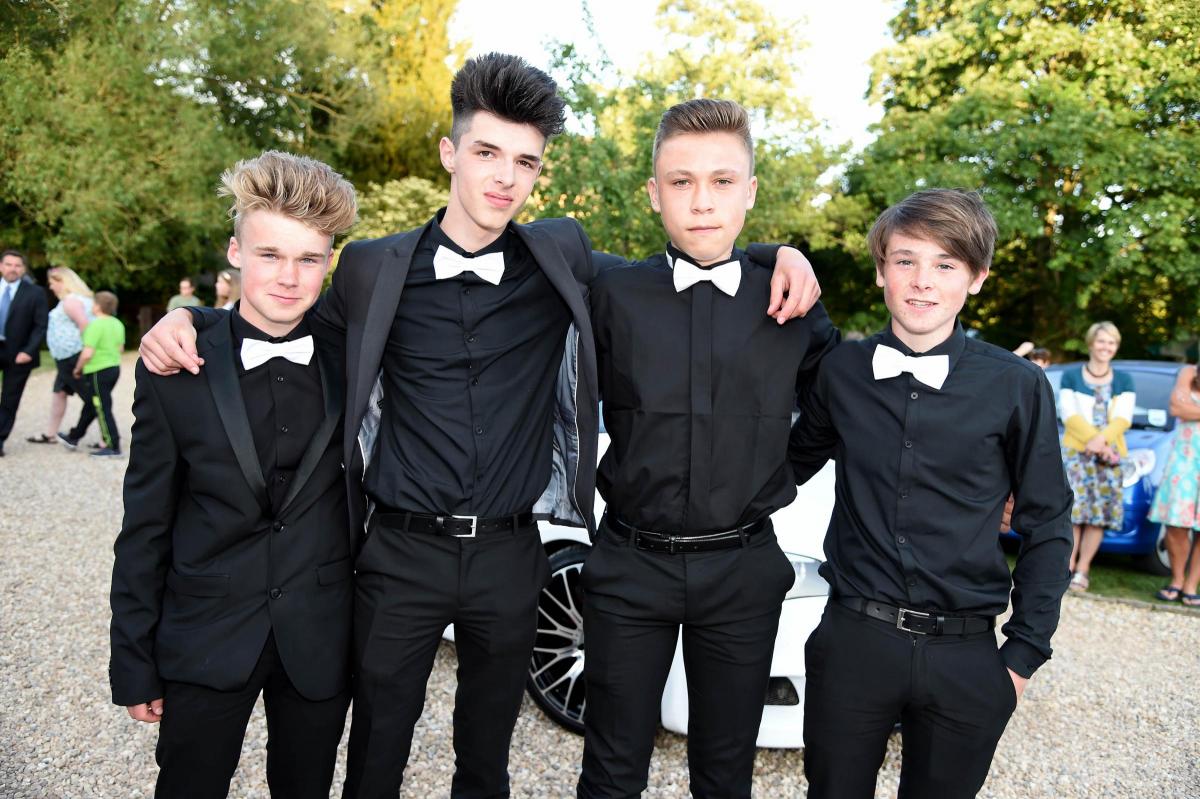 Students at Beaminster Year 11 Prom