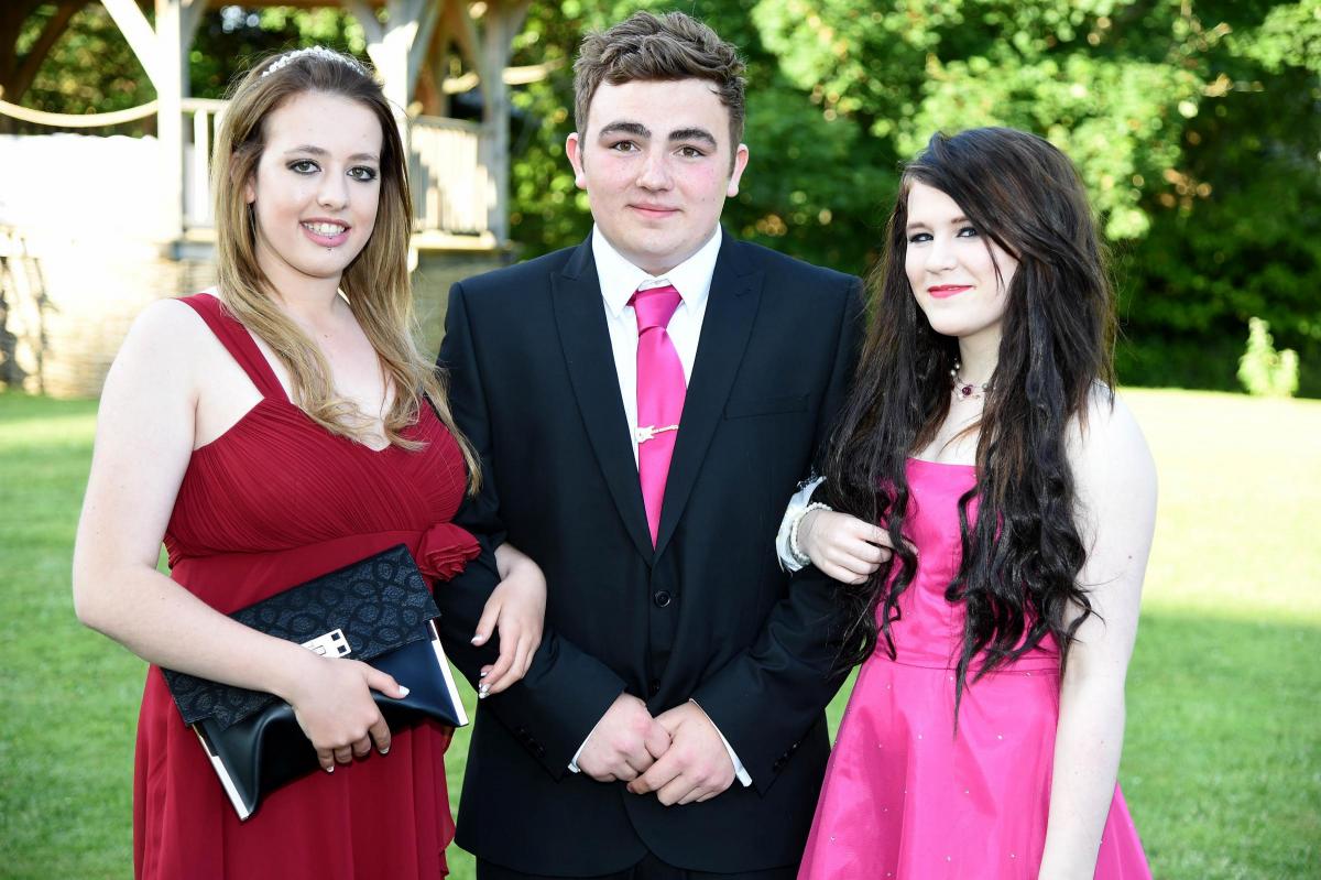 Students at Beaminster Year 11 Prom
