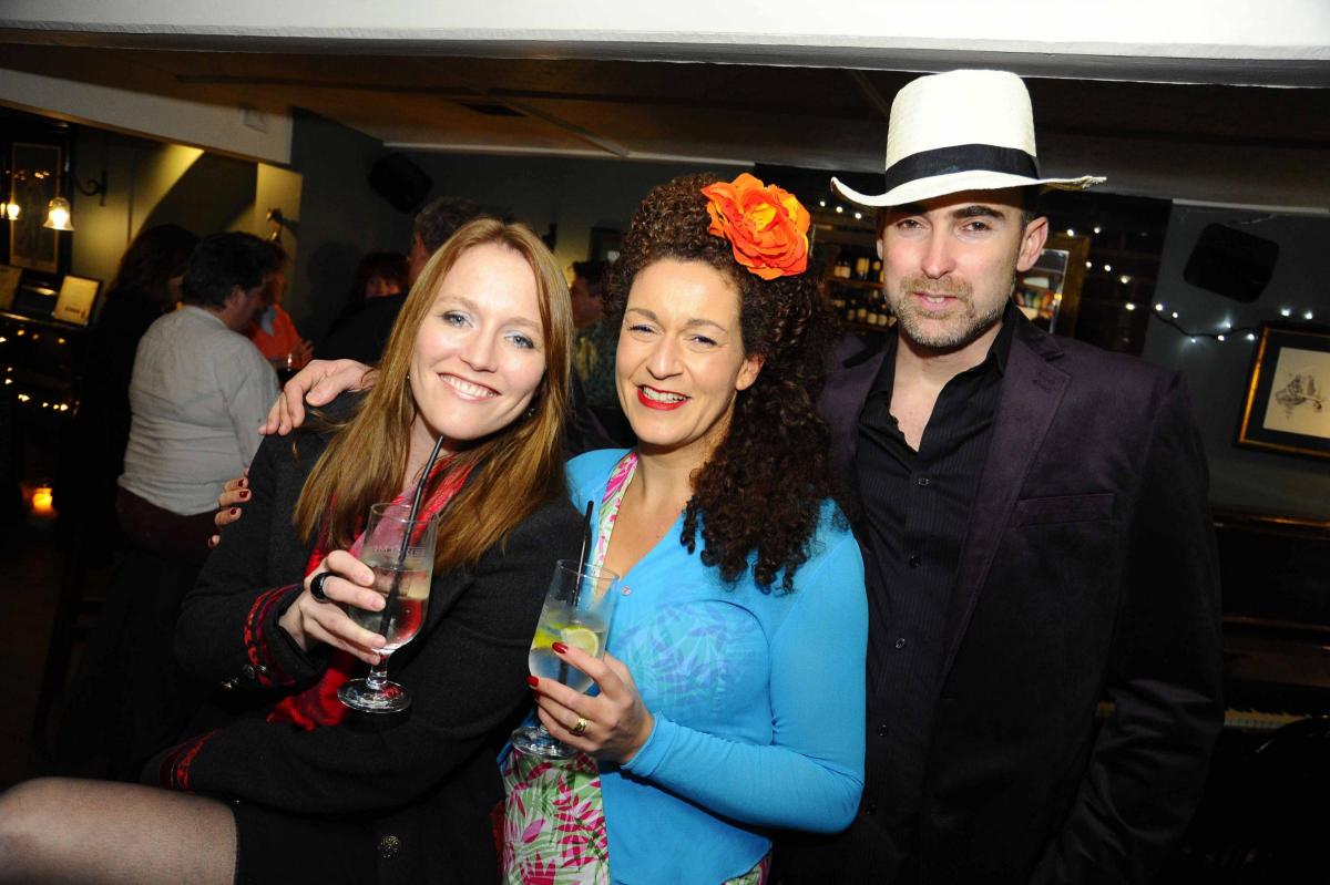 New Year's Eve in Bridport - Michaela Kite, Phillipa English and Charlie English - Picture: Graham Hunt Photography
