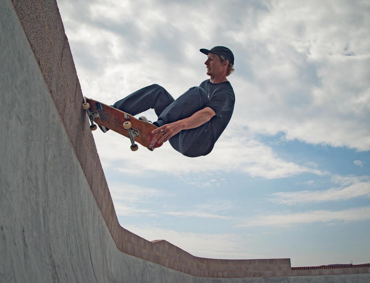 Pro skateboarder Sam Pulley performs Picture: Simon Emmett Photography