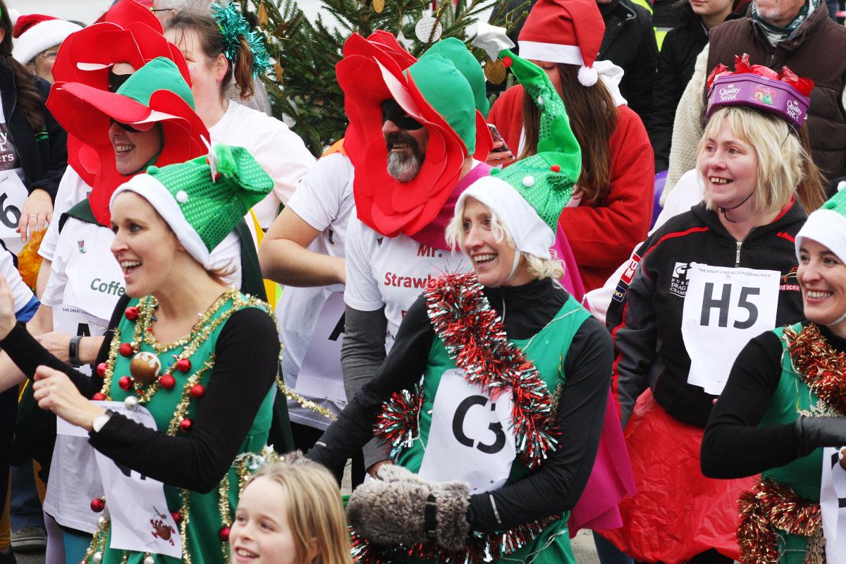 The Great Lyme Regis Christmas Pudding Race 2016, Photos: MAISIE HILL