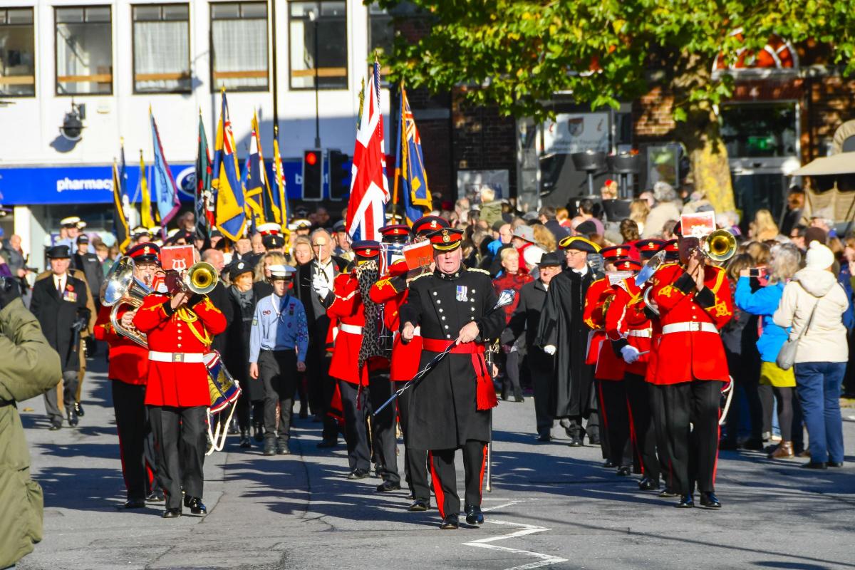 Bridport Remembrance parade and service. Pictures by Graham Hunt Photography