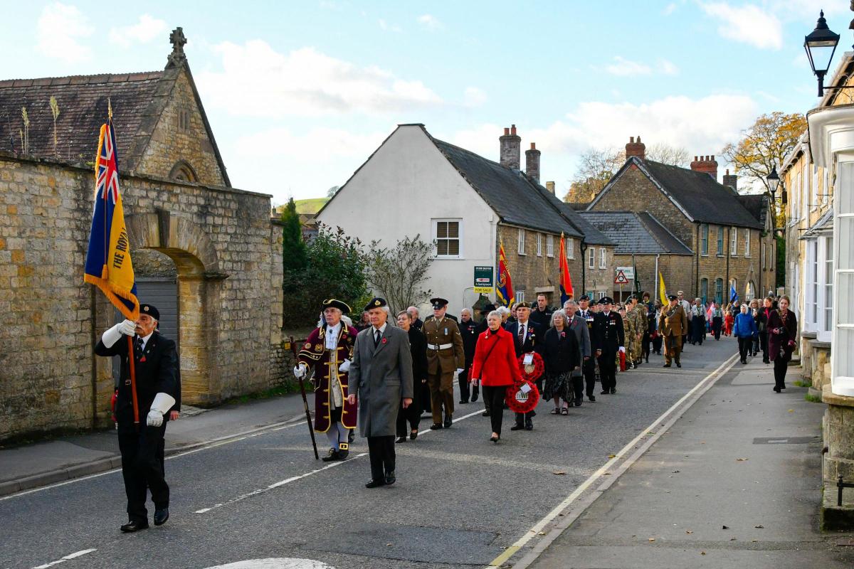 Beaminster parade and Remembrance Service. Pictures by Graham Hunt Photography