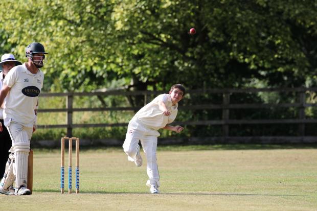 Bridport and Lyme Regis News: Ollie Legg took 3-45 for the Foxes Picture: LIAM TOOHILL