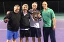 Men’s Doubles: Andy Moore, Dave Harrison, Clive Stow and Dan Mathers