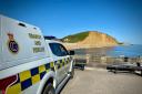 A dead dolphin washed ashore at West Bay Picture: West Bay Coastguard Rescue team