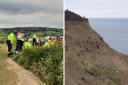 Ongoing incident at cliffs at Eype, Bridport Pictures: DWFRS