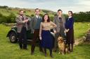 Undated Handout Photo from All Creatures Great and Small. Pictured: Left to right: - Siegfried Farnon (Samuel West), James Herriot (Nicholas Ralph), Helen Alderson (Rachel Shenton) Tristan Farnon (Callum Woodhouse) & Mrs Hall (Anna Madeley). See PA